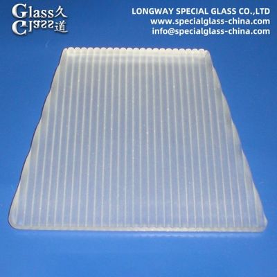 스포틀라이트 램프 렌즈에 대한 모래 분출 표면 선형 유리 렌즈