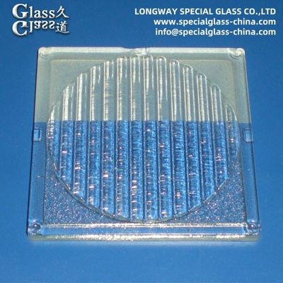 스포틀라이트 램프 렌즈에 대한 모래 분출 표면 선형 유리 렌즈